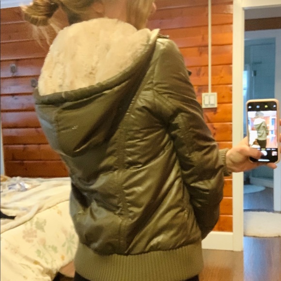 Army Green Bomber Jacket by GUESS - Picture 8 of 8